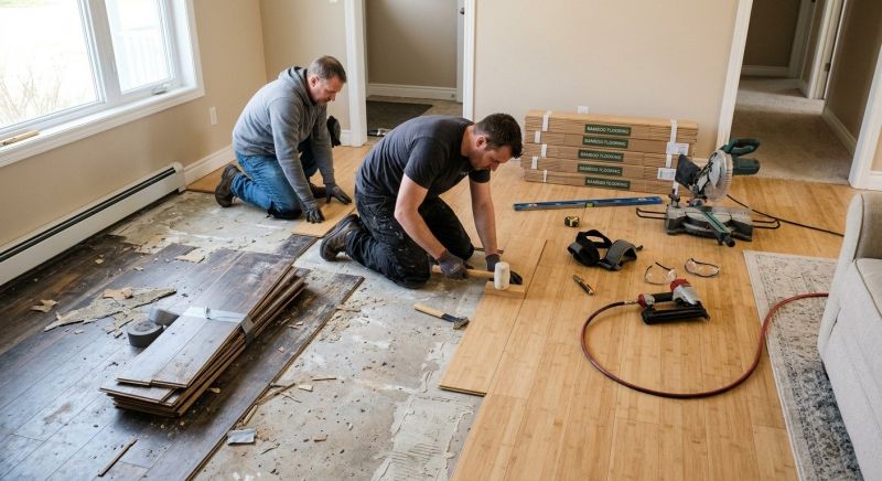 Bamboo Flooring Installation in South Zanesville, OH