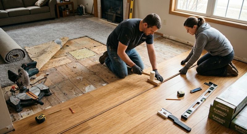 Bamboo Flooring Installation in South Zanesville, OH