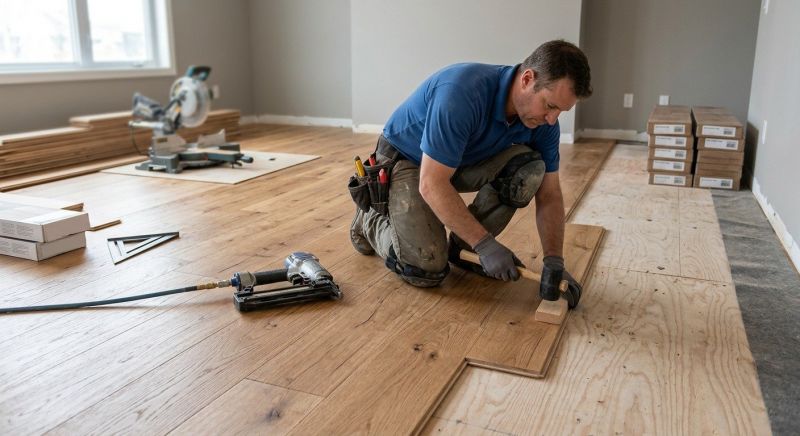 Finished Floor Installation in South Zanesville, OH