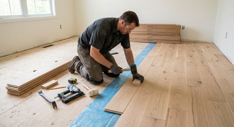 Hardwood Floor Installation in Philo, OH