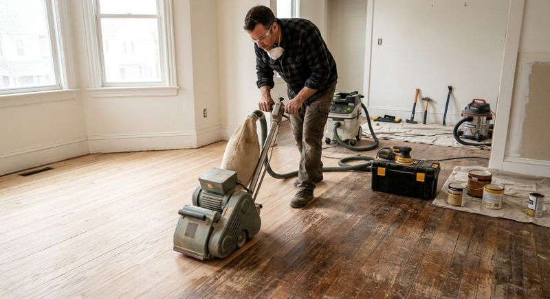 Hardwood Floor Renovation in South Zanesville, OH