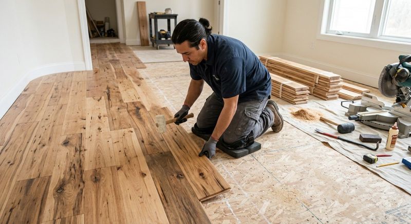 Hickory Floor Installation in South Zanesville, OH