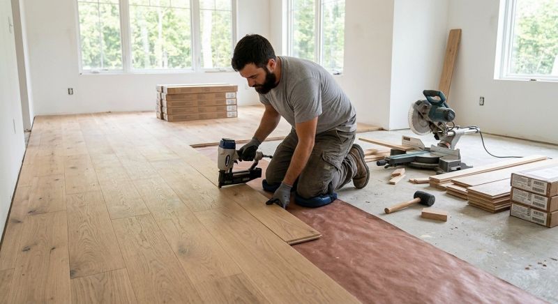 Oak Floor Installation in Coshocton, OH