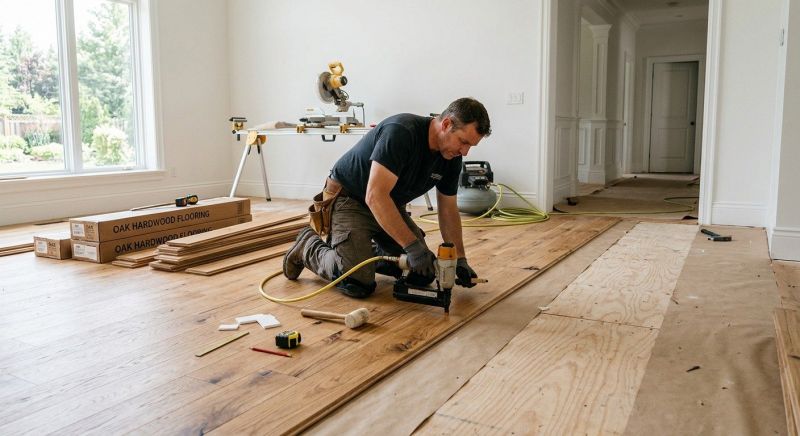 Oak Floor Installation in Guernsey County, OH