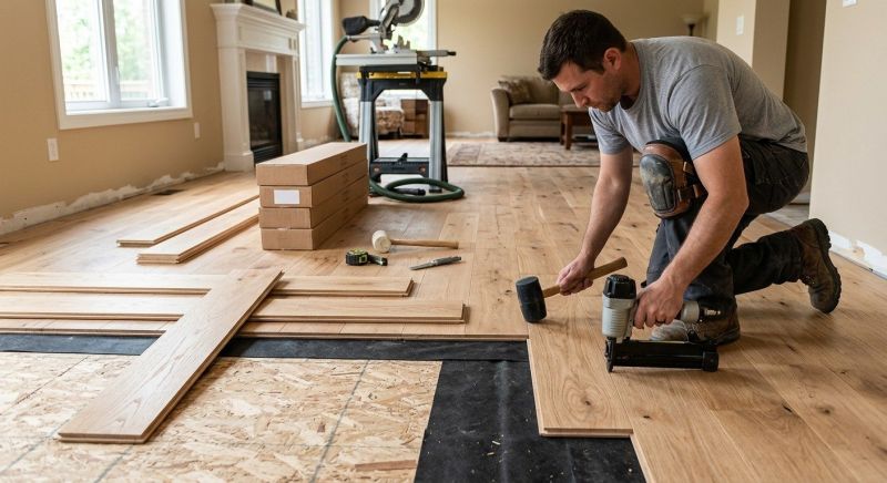 Oak Floor Installation in Heath, OH