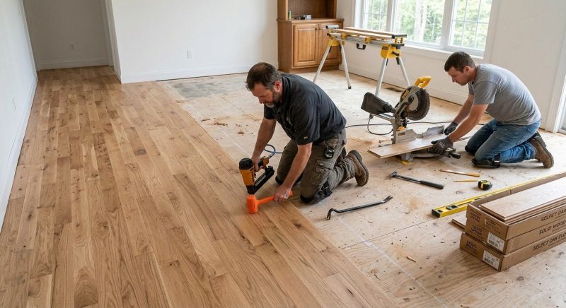 Oak Floor Installation in South Zanesville, OH