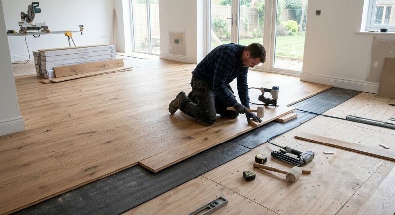 Oak Floor Installation in South Zanesville, OH