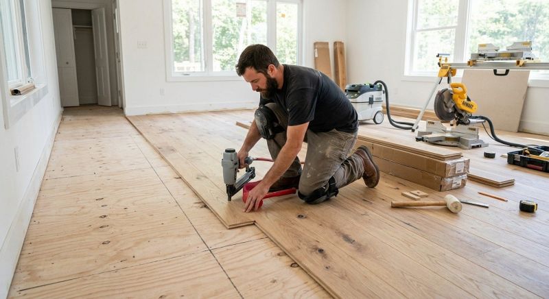 Oak Floor Installation in Morgan County, OH