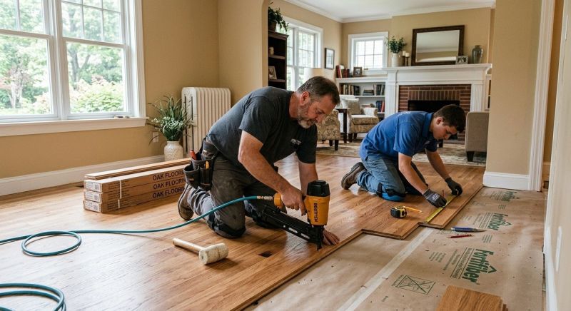Oak Floor Installation in Philo, OH