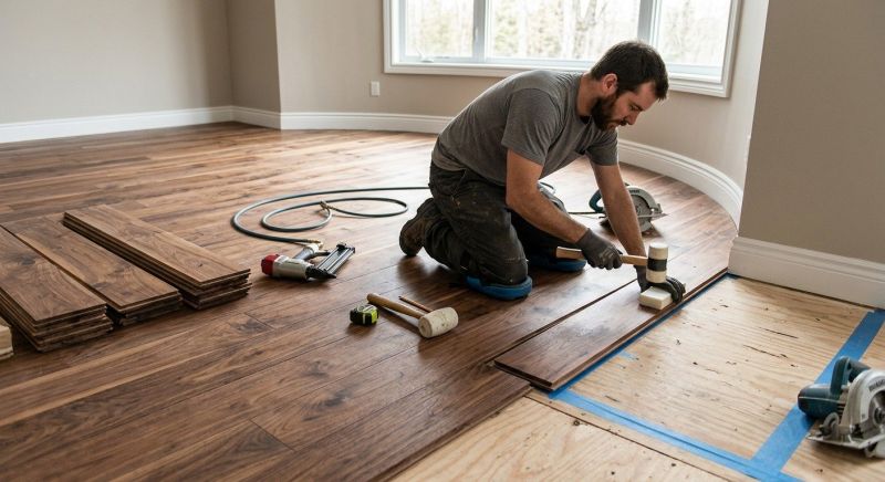 Walnut Flooring Installation in South Zanesville, OH