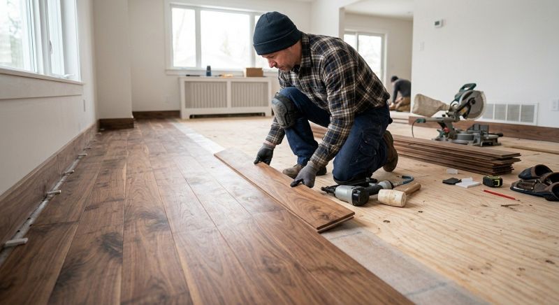Walnut Flooring Installation in South Zanesville, OH
