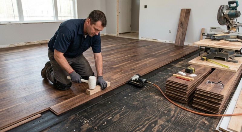 Walnut Flooring Installation in South Zanesville, OH