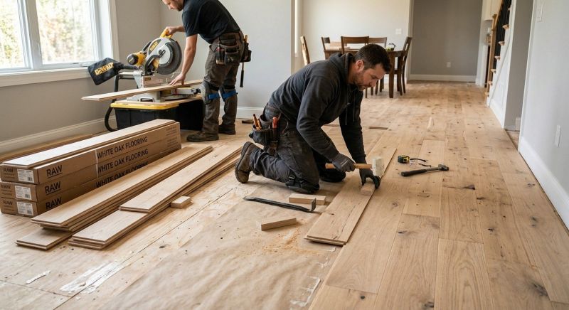 Wide Plank Floor Installation in South Zanesville, OH