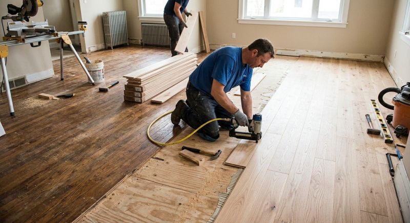 Wood Floor Replacement in Adamsville, OH