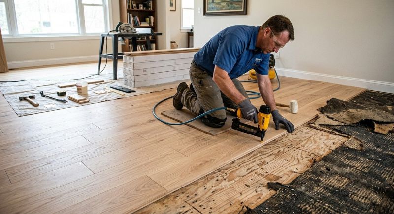 Wood Floor Replacement in Glenford, OH