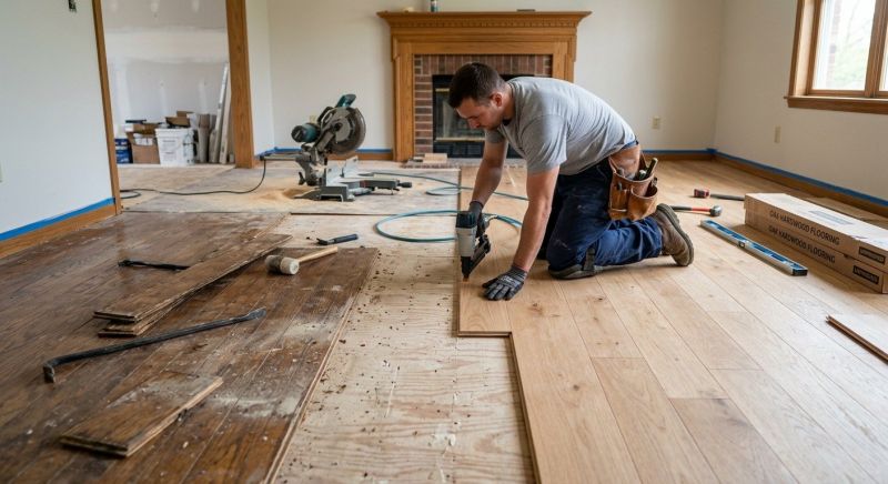 Wood Floor Replacement in Heath, OH